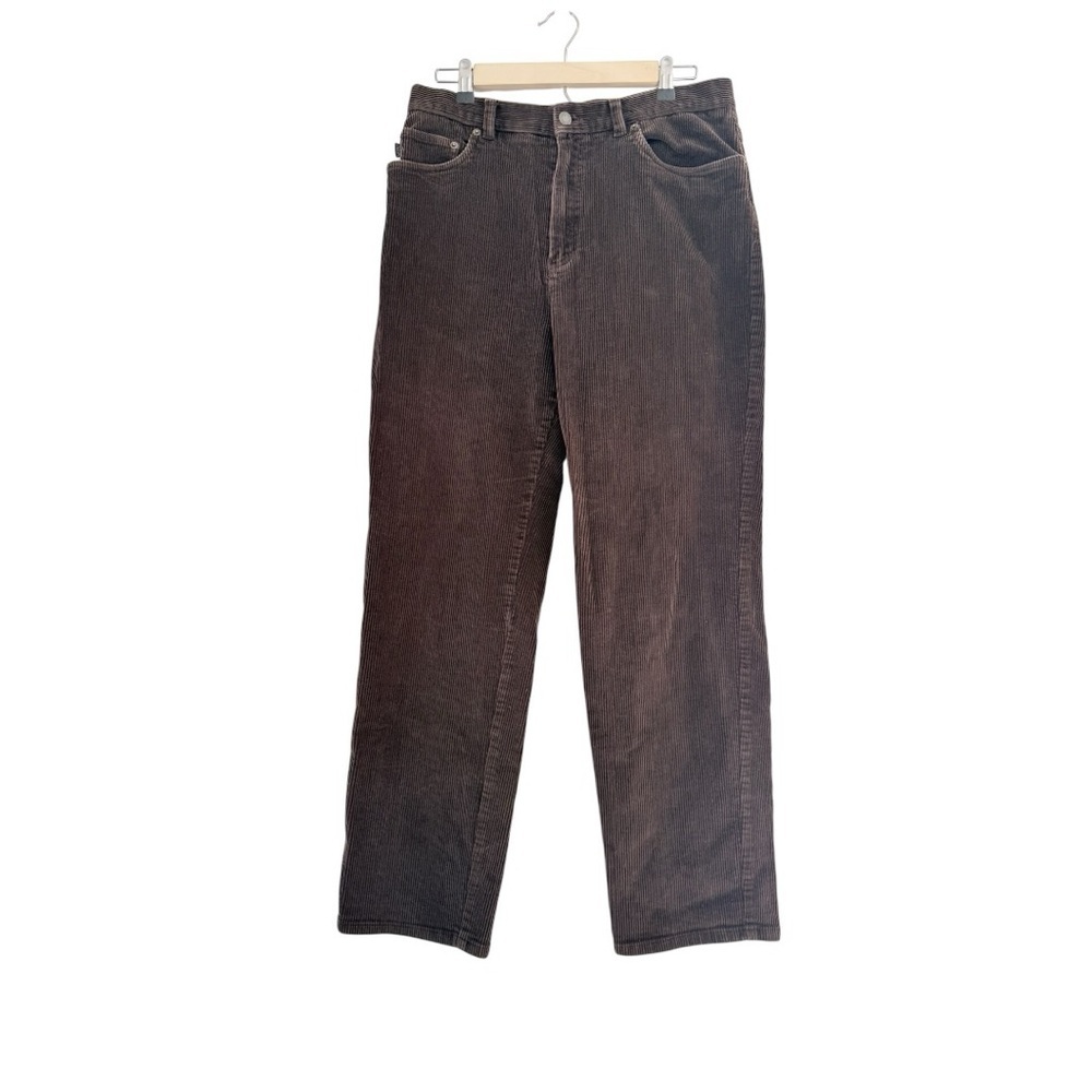 Vintage Ralph Lauren Lauren Jeans Co Brown Corduroy Pants Size 12 Straight Leg